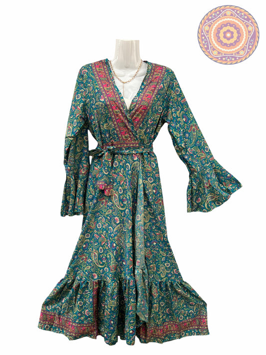 Vestido Kimono Seda